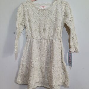 Cat & Jack Girls Cream Gold Dress Size 3T NWT